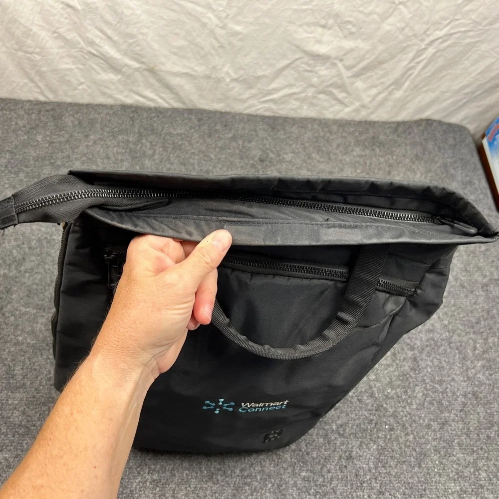OGIO Walmart Connect Logo Versatile Backpack Zippered Black Handle Padded Bag